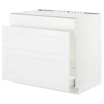 Ikea Sektion Base Cabinet For/sink & Waste Sorting, White Maximera/axstad Matte White, 36x24x30 "