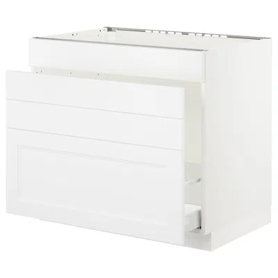 Ikea Sektion Base Cabinet For/sink & Waste Sorting, White Maximera/axstad Matte White, 36x24x30 "