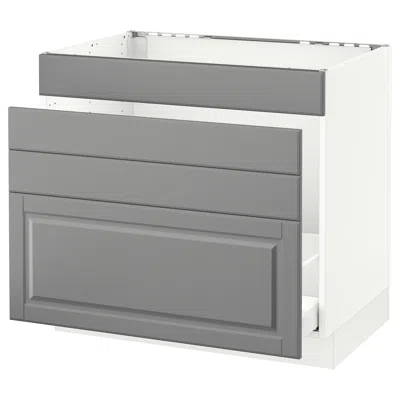 Ikea Sektion Base Cabinet For/sink & Waste Sorting, White Maximera/bodbyn Gray, 36x24x30 "