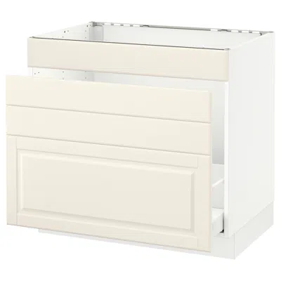 Ikea Sektion Base Cabinet For/sink & Waste Sorting, White Maximera/bodbyn Off-white, 36x24x30 "