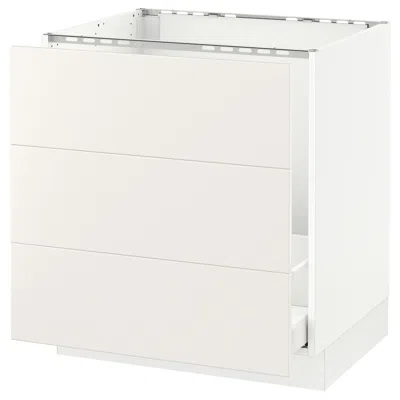 Ikea Sektion Base Cabinet For/sink & Waste Sorting, White Maximera/veddinge White, 30x24x30 "