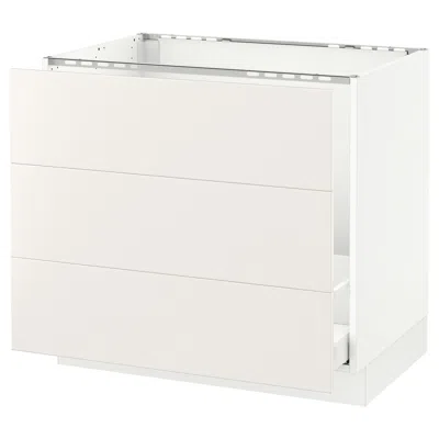 Ikea Sektion Base Cabinet For/sink & Waste Sorting, White Maximera/veddinge White, 36x24x30 "