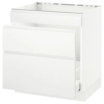 Ikea Sektion Base Cabinet For/sink & Waste Sorting, White Maximera/voxtorp Matte White, 30x24x30 "