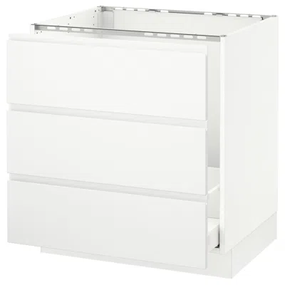 Ikea Sektion Base Cabinet For/sink & Waste Sorting, White Maximera/voxtorp Matte White, 30x24x30 "