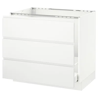 Ikea Sektion Base Cabinet For/sink & Waste Sorting, White Maximera/voxtorp Matte White, 36x24x30 "