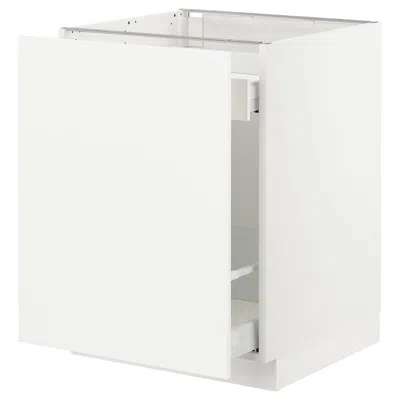 Ikea Sektion Base Cabinet With Pull-out Storage, White Maximera/axstad Matte White, 24x24x30 "