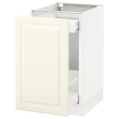 Ikea Sektion Base Cabinet With Pull-out Storage, White Maximera/bodbyn Off-white, 18x24x30 "