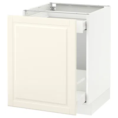 Ikea Sektion Base Cabinet With Pull-out Storage, White Maximera/bodbyn Off-white, 24x24x30 "