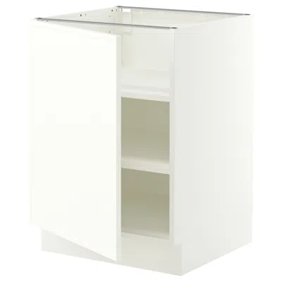 Ikea Sektion Base Cabinet With Shelves, White/aspudden Matte White, 24x24x30 "