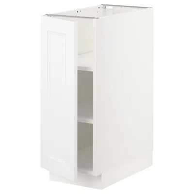 Ikea Sektion Base Cabinet With Shelves, White/axstad Matte White, 12x24x30 "