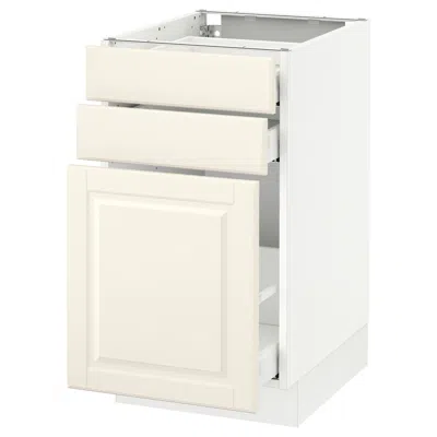 Ikea Sektion Base Cabinet/pull-out Storage/2 Drawer, White Maximera/bodbyn Off-white, 18x24x30 "