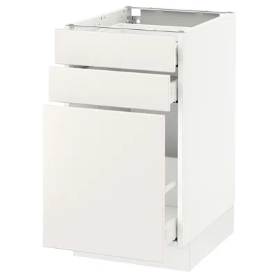 Ikea Sektion Base Cabinet/pull-out Storage/2 Drawer, White Maximera/veddinge White, 18x24x30 "