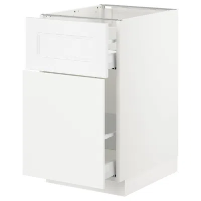 Ikea Sektion Base Cabinet/pull-out Storage/drawer, White Maximera/axstad Matte White, 18x24x30 "