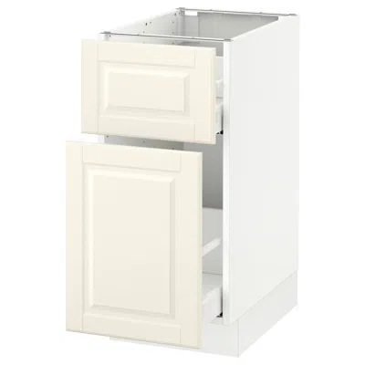 Ikea Sektion Base Cabinet/pull-out Storage/drawer, White Maximera/bodbyn Off-white, 15x24x30 "