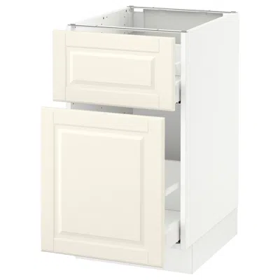 Ikea Sektion Base Cabinet/pull-out Storage/drawer, White Maximera/bodbyn Off-white, 18x24x30 "