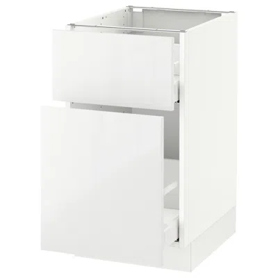 Ikea Sektion Base Cabinet/pull-out Storage/drawer, White Maximera/ringhult White, 18x24x30 "