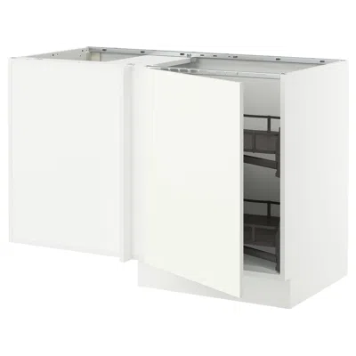 Ikea Sektion Corner Base Cabinet With Pull-out Fitting, White/vallstena White, 50x24x30 "