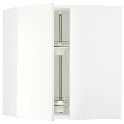 Ikea Sektion Corner Wall Cabinet With Carousel, White/vallstena White, 26x15x30 "