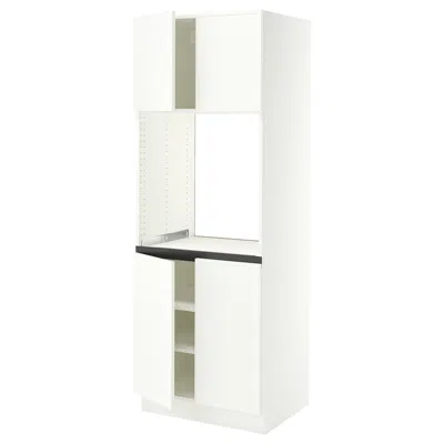 Ikea Sektion High Cabinet For Oven With 4 Doors, White/aspudden Matte White, 30x24x80 "