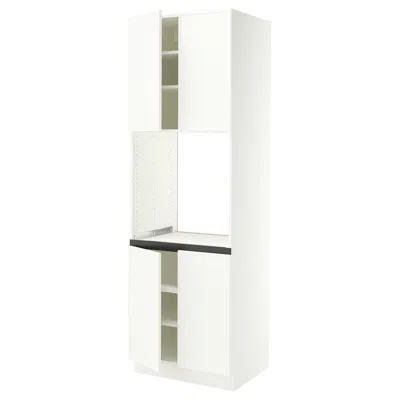 Ikea Sektion High Cabinet For Oven With 4 Doors, White/aspudden Matte White, 30x24x90 "