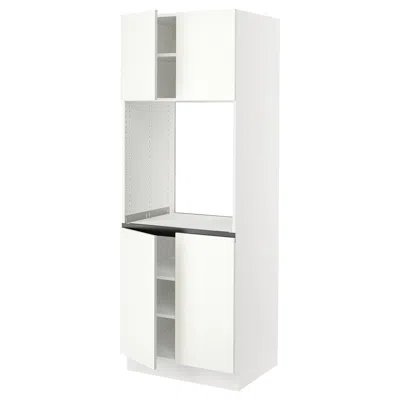 Ikea Sektion High Cabinet For Oven With 4 Doors, White/vallstena White, 30x24x80 "