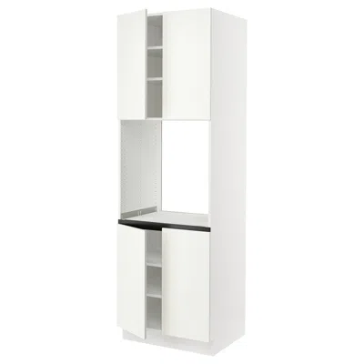 Ikea Sektion High Cabinet For Oven With 4 Doors, White/vallstena White, 30x24x90 "