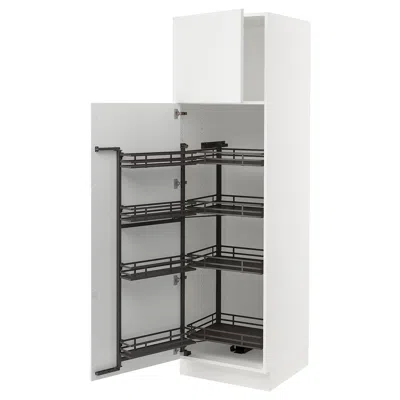 Ikea Sektion High Cabinet With Pull-out Pantry, White/axstad Matte White, 24x24x80 "