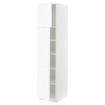 Ikea Sektion High Cabinet With Shelves/2 Doors, White Enköping/white Wood Effect, 18x24x80 "