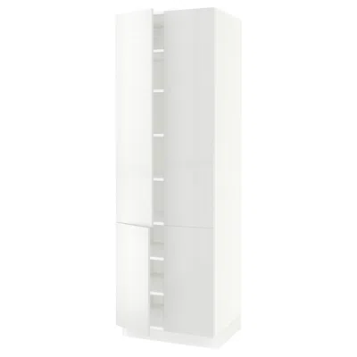 Ikea Sektion High Cabinet With Shelves/4 Doors, White/ringhult White, 30x24x90 "
