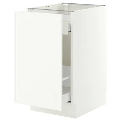 Ikea Sektion / Maximera Base Cabinet For Recycling/1 Door, White/aspudden Matte White, 18x24x30 "