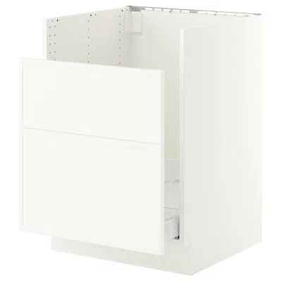 Ikea Sektion / Maximera Base Cabinet For Tallsjön Sink, White/aspudden Matte White, 24x24x30 "