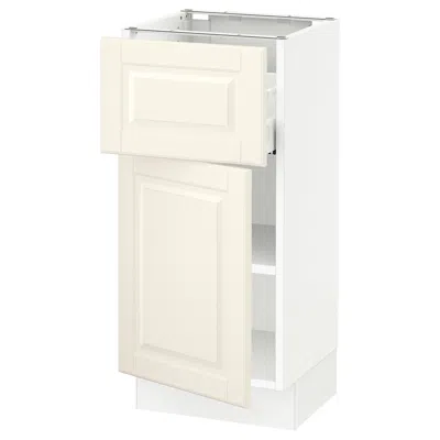 Ikea Sektion / Maximera Base Cabinet With Drawer/door, White/bodbyn Off-white, 15x15x30 "