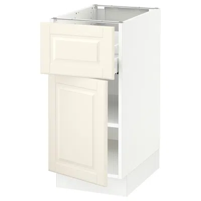 Ikea Sektion / Maximera Base Cabinet With Drawer/door, White/bodbyn Off-white, 15x24x30 "