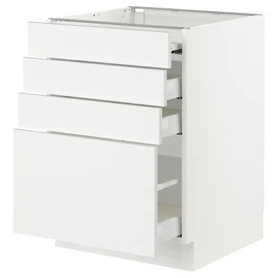 Ikea Sektion / Maximera Bc With Pull-out Work Surface/3 Drawers, White/ringhult White, 24x24x30 "