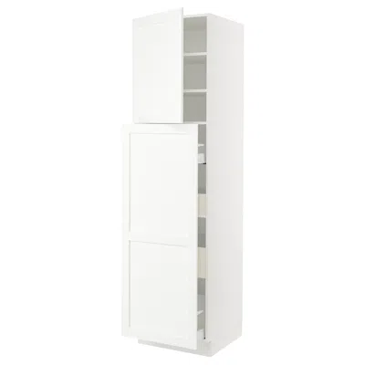 Ikea Sektion / Maximera Hc With Pull-open Func 4 Drawer/1 Door/ 2 Shelves, White Enköping/white Wood Effe