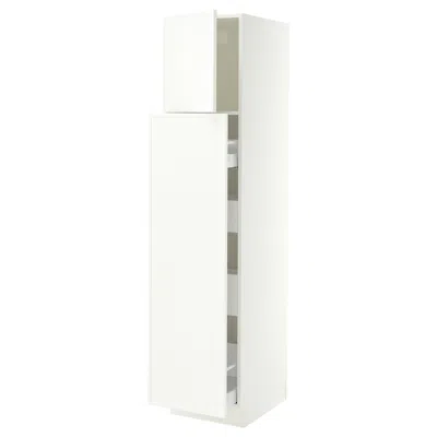 Ikea Sektion / Maximera Hc With Pull-open Func 1 Door/4 Drawers​, White/aspudden Matte White, 18x24x80 "