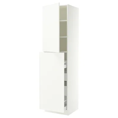 Ikea Sektion / Maximera Hc With Pull-open Func 4 Drawer/1 Door/ 2 Shelves, White/aspudden Matte White, 24