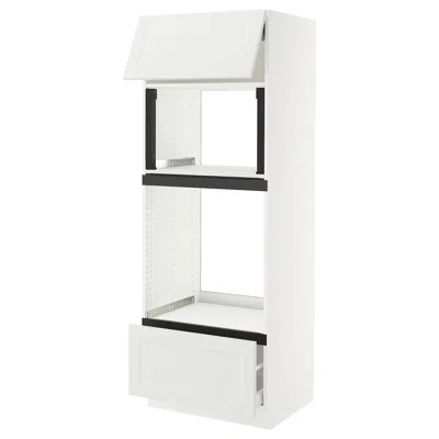 Ikea Sektion / Maximera High Cabinet For Micro/oven+drawer/door, White/axstad Matte White, 30x24x80 "