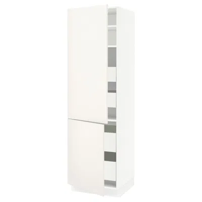 Ikea Sektion / Maximera High Cabinet With 2 Doors/shelves/4 Drawers, White/veddinge White, 24x24x80 "
