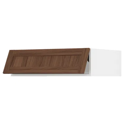 Ikea Sektion Top Cabinet For Fridge/freezer, White Enköping/brown Walnut Effect, 36x24x10 "
