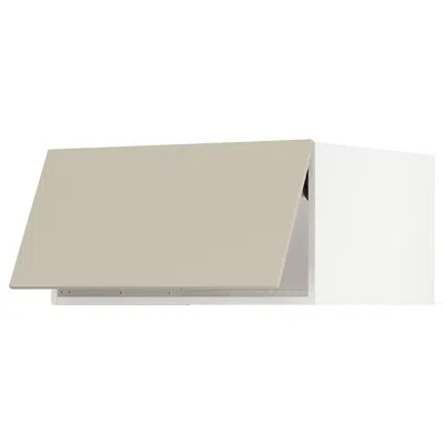 Ikea Sektion Top Cabinet For Fridge/freezer, White/havstorp Beige, 30x24x15 " In Nude