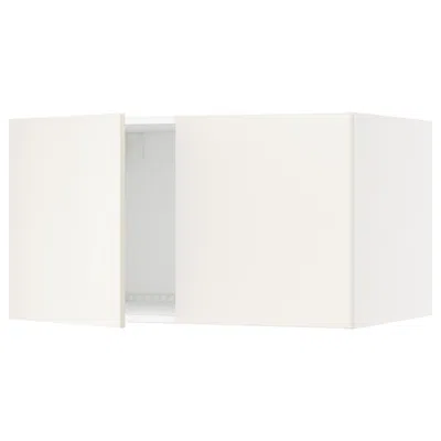Ikea Sektion Top Cabinet For Fridge/freezer With 2 Doors, White/veddinge White, 36x24x20 "