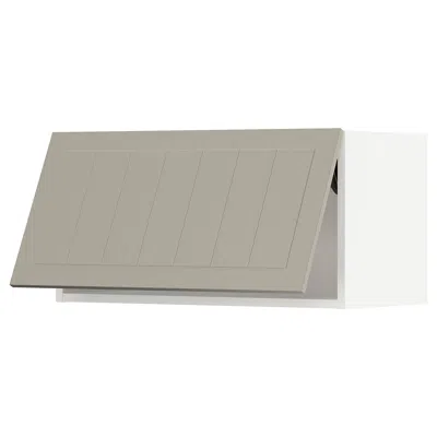 Ikea Sektion Wall Cabinet Horizontal, White/stensund Beige, 30x15x15 " In Gray