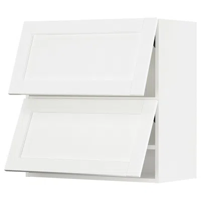 Ikea Sektion Wall Cabinet Horizontal With 2 Doors, White Enköping/white Wood Effect, 30x15x30 "