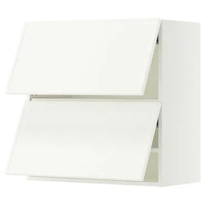 Ikea Sektion Wall Cabinet Horizontal With 2 Doors, White/aspudden Matte White, 30x15x30 "
