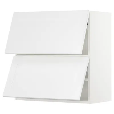 Ikea Sektion Wall Cabinet Horizontal With 2 Doors, White/axstad Matte White, 30x15x30 "