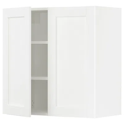 Ikea Sektion Wall Cabinet With 2 Doors, White Enköping/white Wood Effect, 30x15x30 "