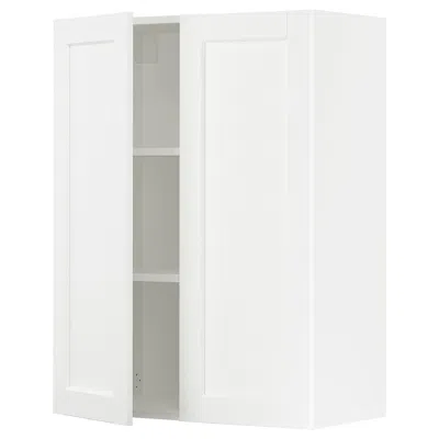 Ikea Sektion Wall Cabinet With 2 Doors, White Enköping/white Wood Effect, 30x15x40 "