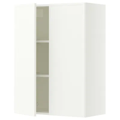 Ikea Sektion Wall Cabinet With 2 Doors, White/aspudden Matte White, 30x15x40 "