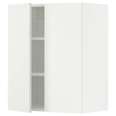 Ikea Sektion Wall Cabinet With 2 Doors, White/vallstena White, 24x15x30 "